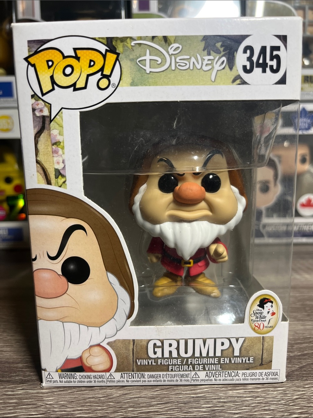 Funko Pop! Disney Grumpy Vinyl Figure - Red, White, Brown, Yellow